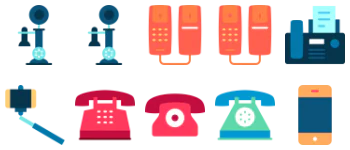 Phone icon set icon pack