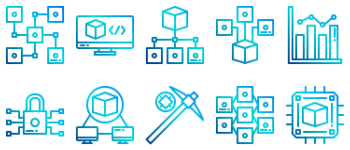 Blockchain icon pack