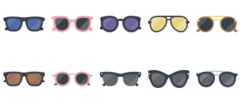 Sunglasses icon pack