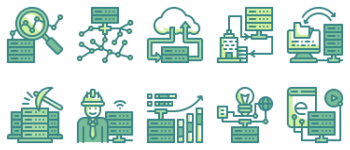 Big Data набір іконок