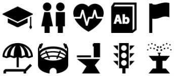 POI Public places 图标包