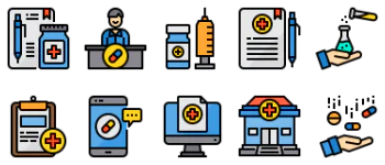 Pharmacy icon pack