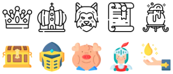 Fairytale icon pack