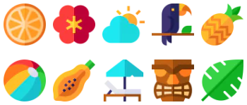 Tropical icon pack
