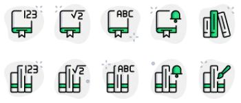 Library and Literature icon pack