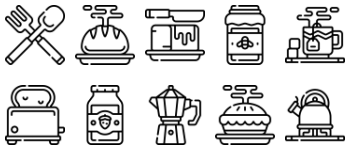 Breakfast icon pack