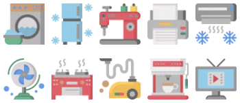 Home Appliances icon pack