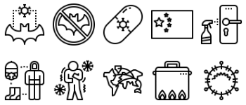 Coronavirus icon pack