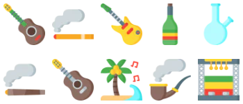 Reggae icon pack