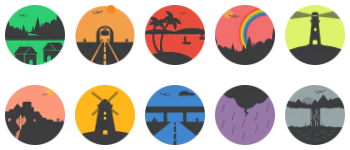 Landscapes icon pack