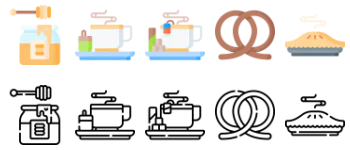 Breakfast icon pack
