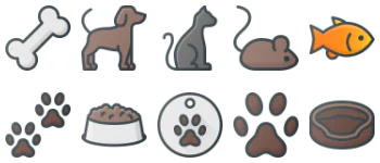 Pets & Accessories icon pack