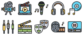 Music and Multimedia набір іконок