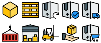 Shipping & delivery icon pack