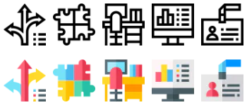 Business administration paquete de iconos
