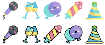 New Year icon pack