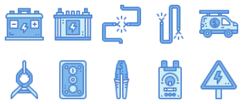 Electrician icon pack