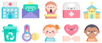 No Gubernamental Organization icon pack