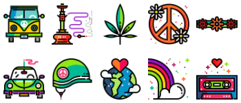 Hippies icon pack