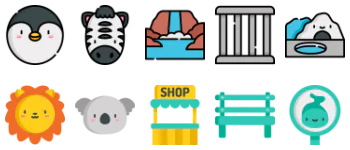 In the zoo icon pack
