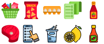Grocery icon pack