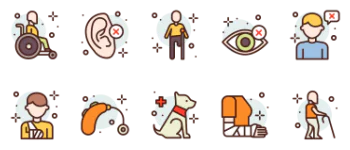 Disability icon pack