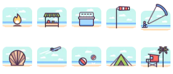 Beach 图标包