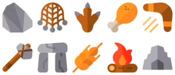 Prehistoric icon pack