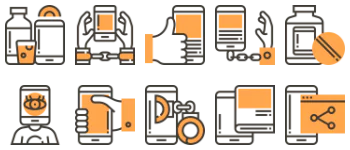 Social addict icon pack