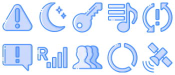 Mobile interface icon pack