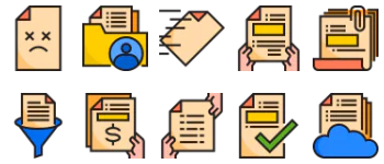 Document Management Icon-Paket