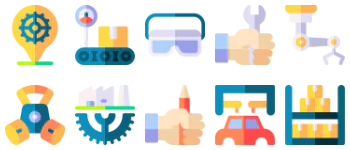 Manufacturing icon pack
