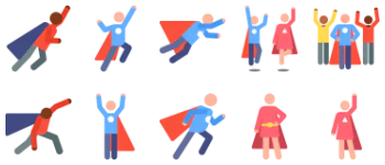 Superhero gói biểu tượng