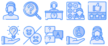 Customer service icon pack