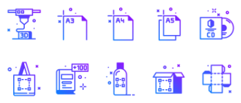 Printing icon pack