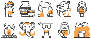 Prehistoric icon pack