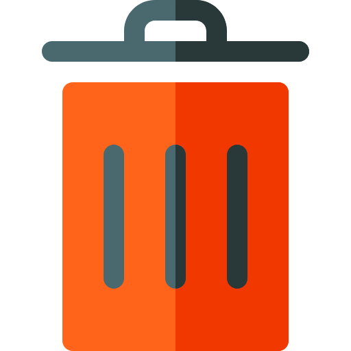 Trash bin icon