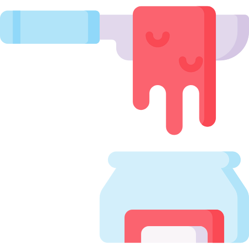 Strawberry jam icon