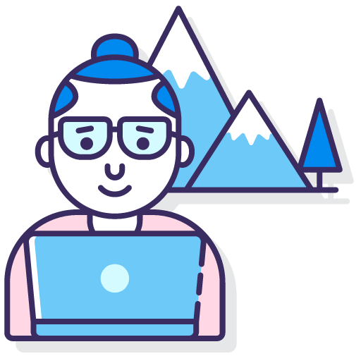 Digital nomad icon