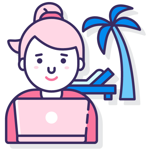 Digital nomad icon