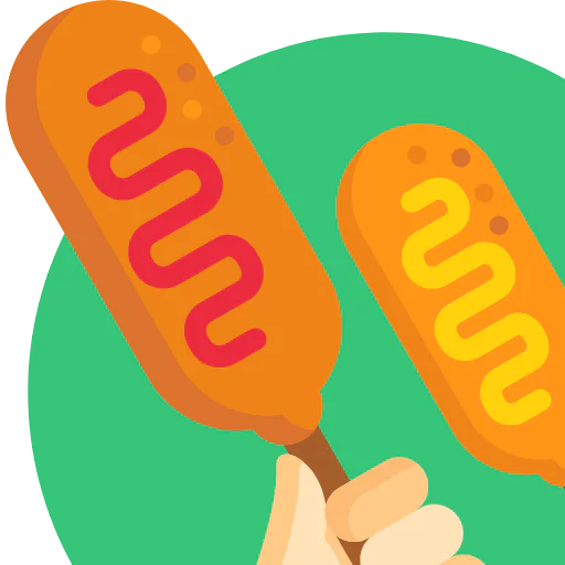 Corn dog icon