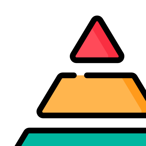 Pyramid chart icon