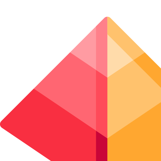 Pyramid chart icon