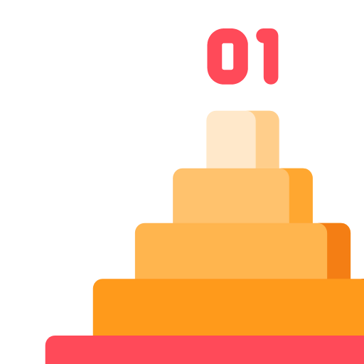 Pyramid chart icon