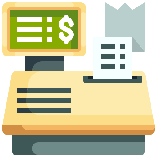 Cashier machine icon