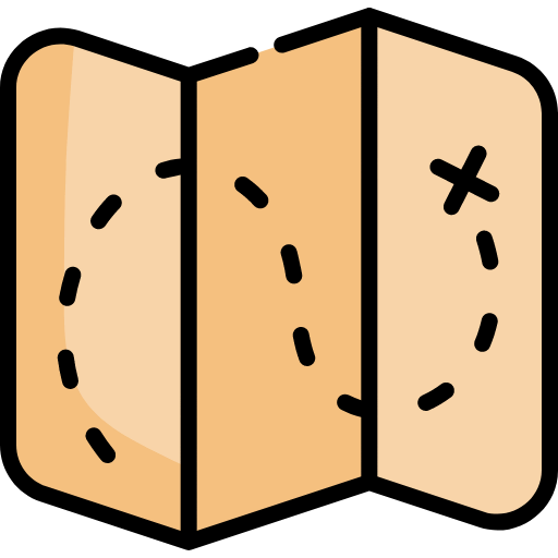 Treasure map icon