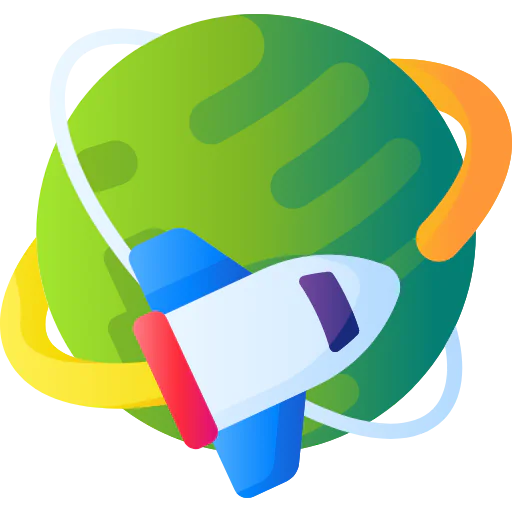 Space exploration icon
