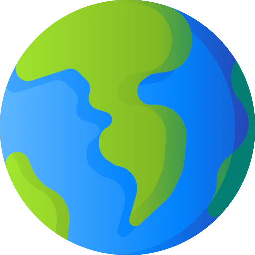 Planet earth icon