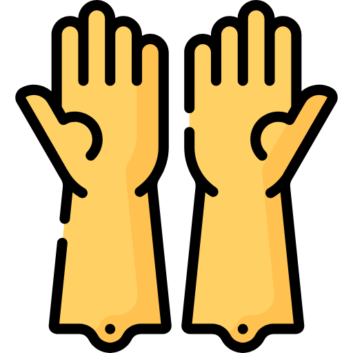Cleaning gloves icon