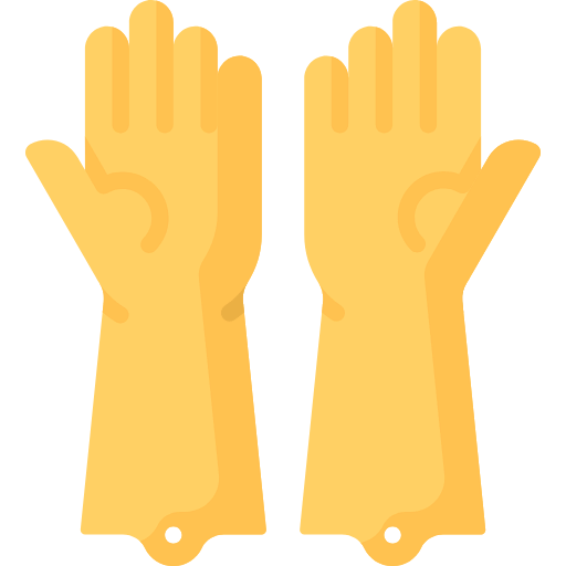 Cleaning gloves icon